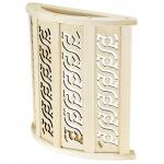 Абажур для бра деревянный "Орнамент" 29х34,5х14,5 см, угловой, липа (Россия)