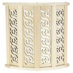 Абажур для бра деревянный "Орнамент" 29х34,5х14,5 см, угловой, липа (Россия)