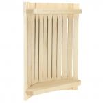 Абажур для бра деревянный "Круглая-Угловая" 30х37х10 см, липа (Россия)