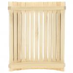 Абажур для бра деревянный "Круглая-Угловая" 30х37х10 см, липа (Россия)