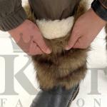 Мужские унты, высокие, койот, войлочная подошва