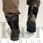 Мини монголки коричневые, войлочная подошва