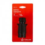 Вилка прицепа 7 контактов, пластик, ATE-01