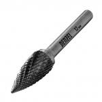 Борфреза по металлу твердосплавная, параболическая заостренная, тип-G, 12 мм// Denzel