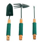 Набор посадочного инструмента "Эконика" совок/корнеудалитель/мотыжка 30см деревянная ручка комбинированная ручка ДоброСад