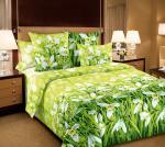 Комплект наволочек 40*40 см (2 шт.), перкаль (Подснежники 3 D)