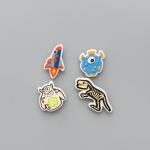 1019 Украшение для сабо упаковка комплект №5 "Пришельцы"