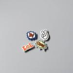 1203 Украшение для сабо упаковка комплект №6 "LOL"