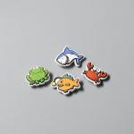 1204 Украшение для сабо упаковка комплект №7 "Рыбы"