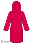 Детский махровый халат с капюшоном малиновый МЗ-04 (26)