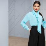 Блуза Делюсь настроением (нежный ментол)