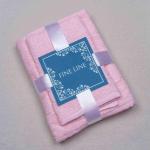 Комплект из 2х махровых полотенец ТМ Fine Line (50х80;70х130) "Бабл" розовый