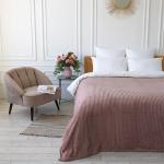 Покрывало  Happy Family велсофт Волна г/к №91 пудровый