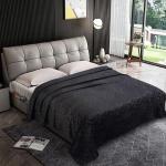 Жаккард Арабеска нуар 180*200 плед ВелСофт Премиум