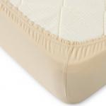 Бежевый простыня ТРИКОТАЖ 160*200*20 на резинке Р013Т