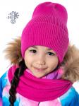 Комплект шапка и снуд для девочки