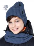Комплект шапка и снуд для мальчика