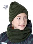Комплект шапка и снуд для мальчика