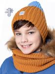 Комплект шапка и снуд для мальчика