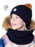 Комплект шапка и снуд для мальчика