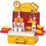%Altacto игровой набор "Бургерная" (53х13х37 см, в чемодане, оранж.)