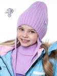 Комплект шапка и манишка для девочки