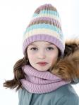 Комплект шапка и снуд для девочки