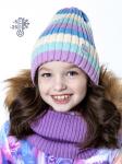 Комплект шапка и снуд для девочки