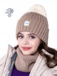 Комплект шапка и снуд для девочки
