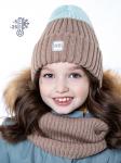 Комплект шапка и снуд для девочки