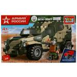 АРМИЯ РОССИИ конструктор БРОНЕМАШИНА волк, 44 дет. (легко собрать) Город мастеров в кор.2*40шт
