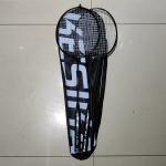 Бадминтон в наборе K-001, 3 предмета: 2 металлические ракетки 65 см, чехол (черный)