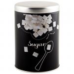 Банка с крышкой металлическая, круглая, объем 900 мл, дизайн "Сахар"