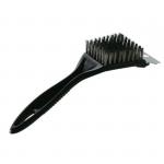 Абразивная щетка ZDV-4 для очистки барбекю, 20 см, нерж.сталь, пластиковая рукоятка