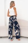 Брюки (синий/цветы) Бр11-920/2