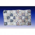 Сидушка для стула пэчворк серый