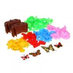 INBLOOM Детский набор строительных блоков "Садовые цветочки " 90 деталей, контейнер для хранения, PP