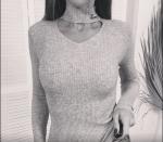 Джемпер  Женский 3003 "Вырез + Пуговка Ворот" Серый