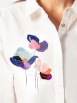 Блузка из хлопка с авторским принтом