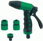 1-2.sale Набор д/полива 4 предм. (пистолет-распылитель, коннектор 3/4" (2 шт.), штуцер) пластик, E1M
