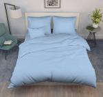 Наволочка поплин однотонный 50*70 упак 2 шт Реноме, 50*70, небесный  (арт.02/103)