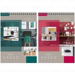 Блокнот 60 л А5 146х206 мм клетка гребень жесткая подложка ArtSpace Офис