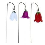 INBLOOM Декор садовый на стержне Цветы 40см 3 дизайна, полирезина/металл