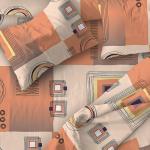 Комплект постельного белья "Графика вид-5", бязь стандарт