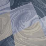 Комплект постельного белья рис.5844-1+5844а-1 Мави