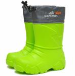 (лайм) Сапоги ЭВА Nordman Kids (со съемным мехом),