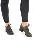 01-FDX122-3P GREEN Ботильоны женские (натуральная замша)