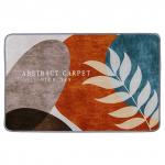 "Веточка" Комплект ковриков для ванной и туалета 50х80см; 50х40см + коврик для унитазной крышки 44х40см, безворсовый, антискользящее основание, оверложенный край, полиэстер (Китай)