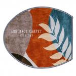 "Веточка" Комплект ковриков для ванной и туалета 50х80см; 50х40см + коврик для унитазной крышки 44х40см, безворсовый, антискользящее основание, оверложенный край, полиэстер (Китай)