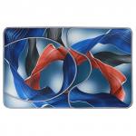 "Гейша" Комплект ковриков для ванной и туалета 50х80см; 50х40см + коврик для унитазной крышки 44х40см, безворсовый, антискользящее основание, оверложенный край, полиэстер (Китай)